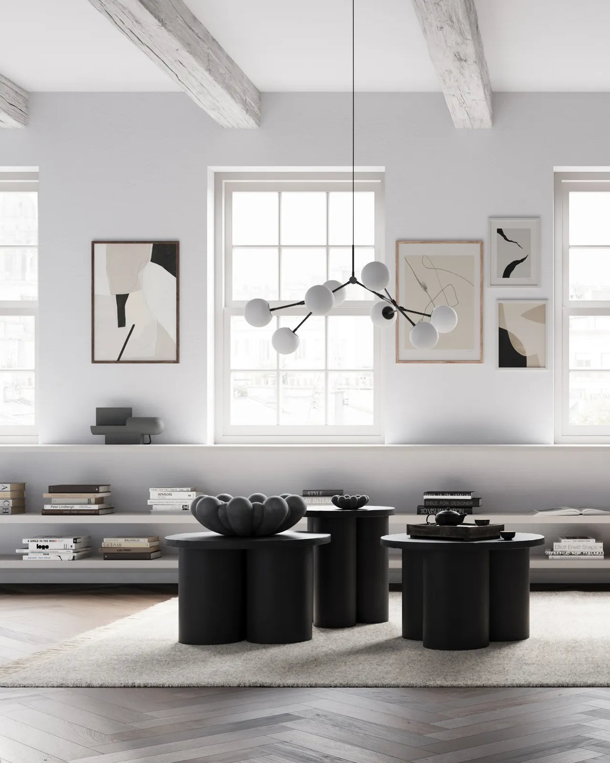 Couchtisch Big Foot, klein, aus Faserbeton, 65×65×43 cm von 101 Copenhagen – Bild 2