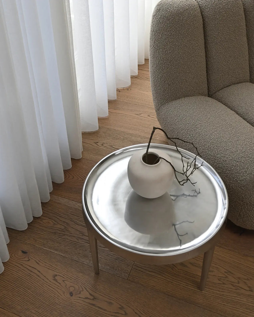 Couchtisch Phantom aus Metall in Chrom, Niedrig von 101 Copenhagen – Bild 4
