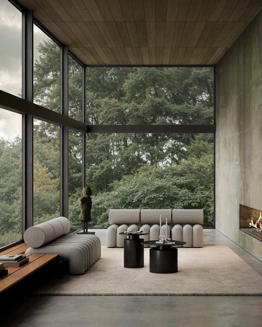 Couchtisch Pillar aus plattiertem Metall in verbranntem Schwarz, Hoch von 101 Copenhagen – Bild 2