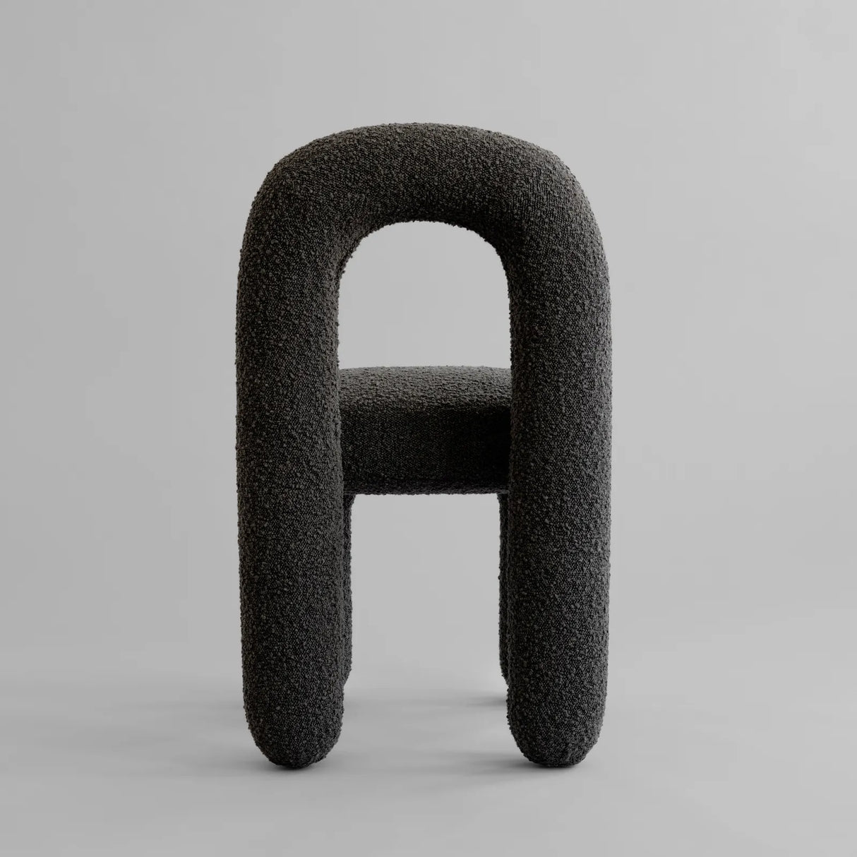 Essstuhl Daiku aus Bouclé in Deep Taupe von 101 Copenhagen – Bild 6