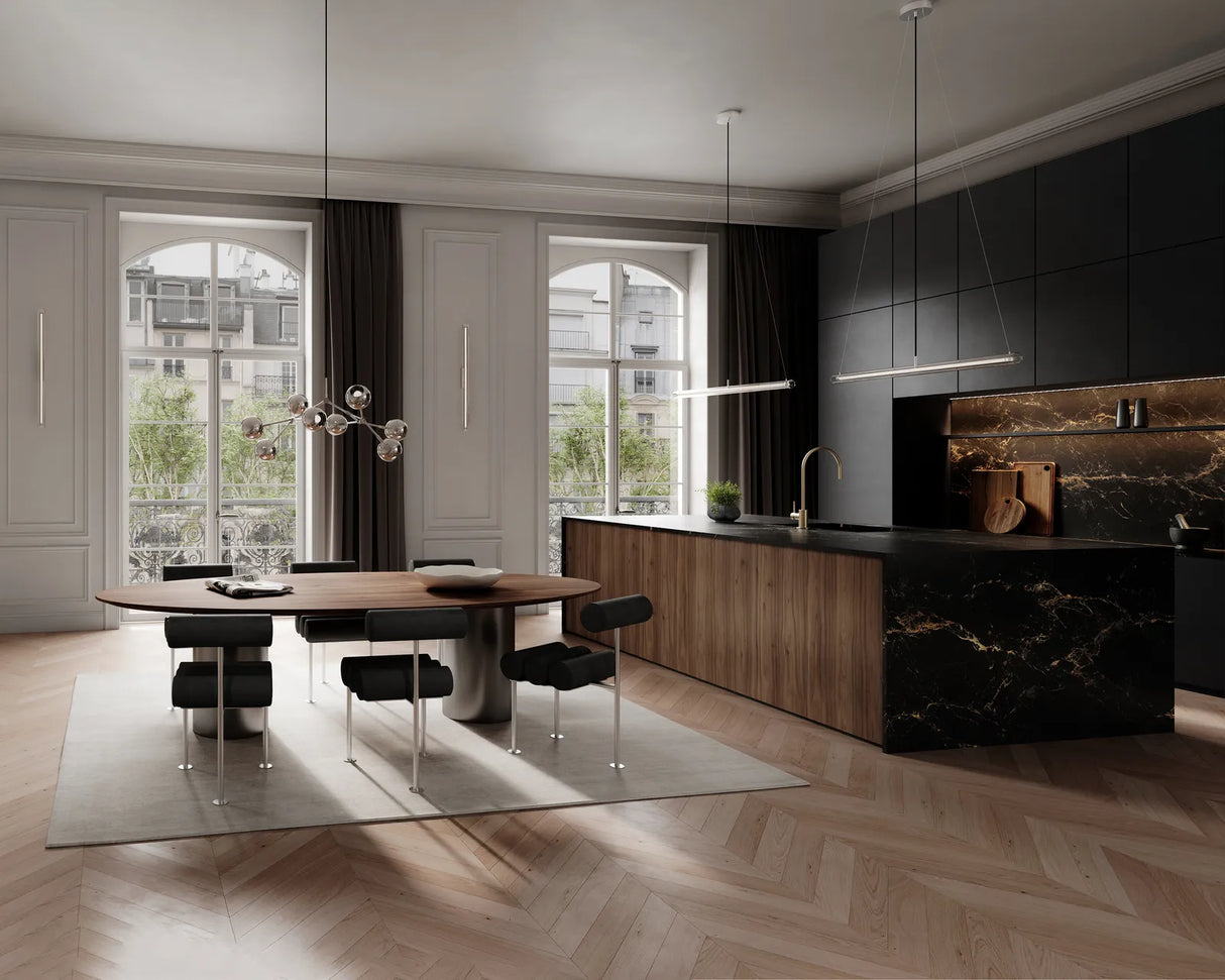 Essstuhl Hiro aus Stahl oder Edelstahl und verschiedenen Bezügen von 101 Copenhagen – Bild 4