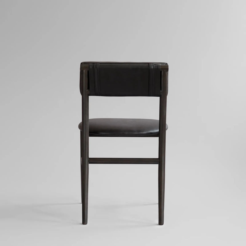 Essstuhl Nama aus Eiche in Coffee Black, gepolstert mit Anilinleder schwarz von 101 Copenhagen – Bild 7