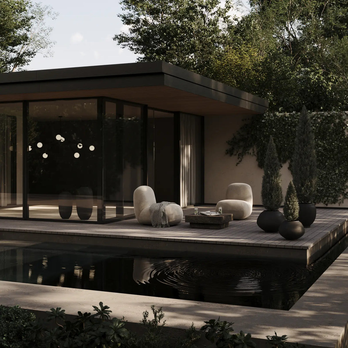 Outdoor Sessel Toe aus Olefin in Warm Ash, 92×75×75 cm von 101 Copenhagen – Bild 3