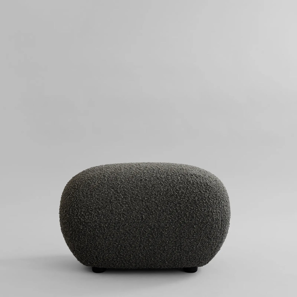 Pouf Toe aus Bouclé in Deep Taupe von 101 Copenhagen – Bild 1