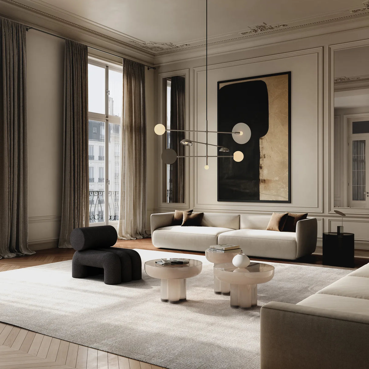 Sessel Foku aus Bouclé in Deep Taupe von 101 Copenhagen – Bild 3