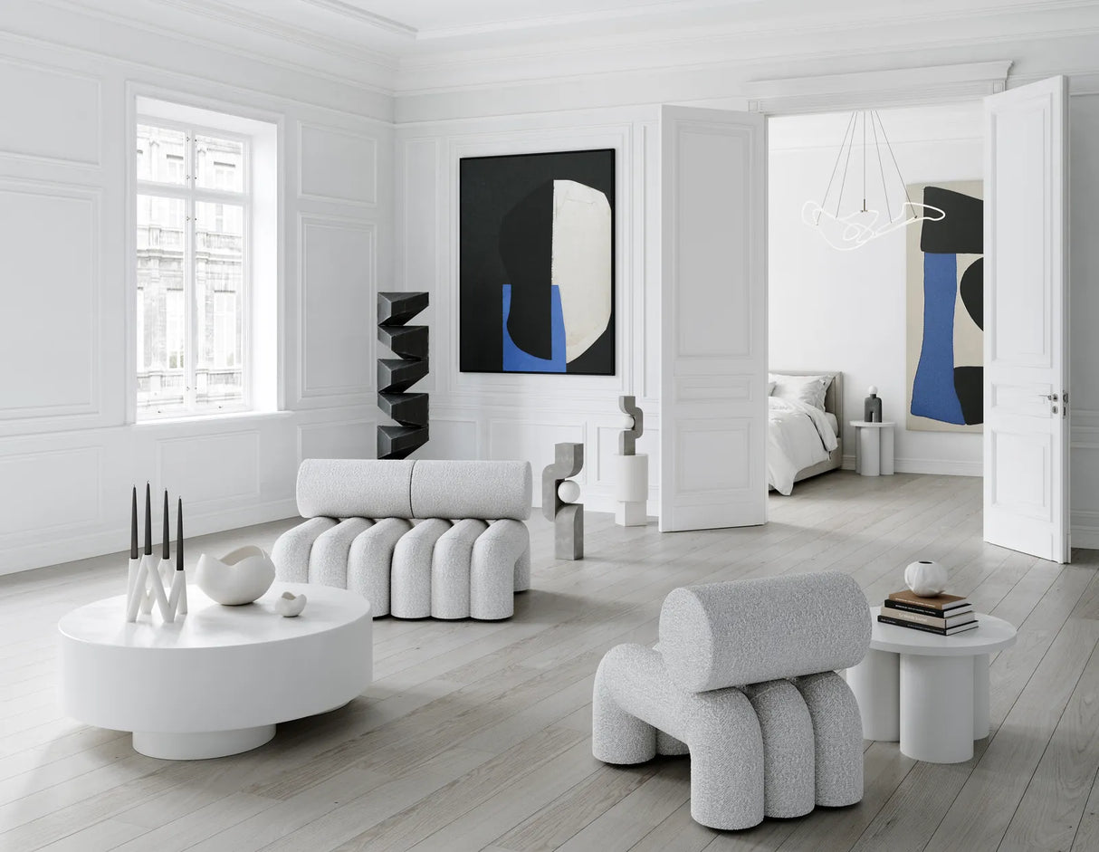 Sessel Foku aus Bouclé in Off White von 101 Copenhagen – Bild 8