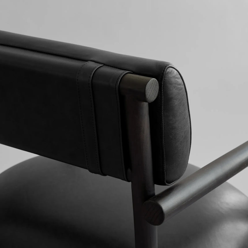 Sessel Nama aus Eiche und Anilinleder in Schwarz von 101 Copenhagen – Bild 4