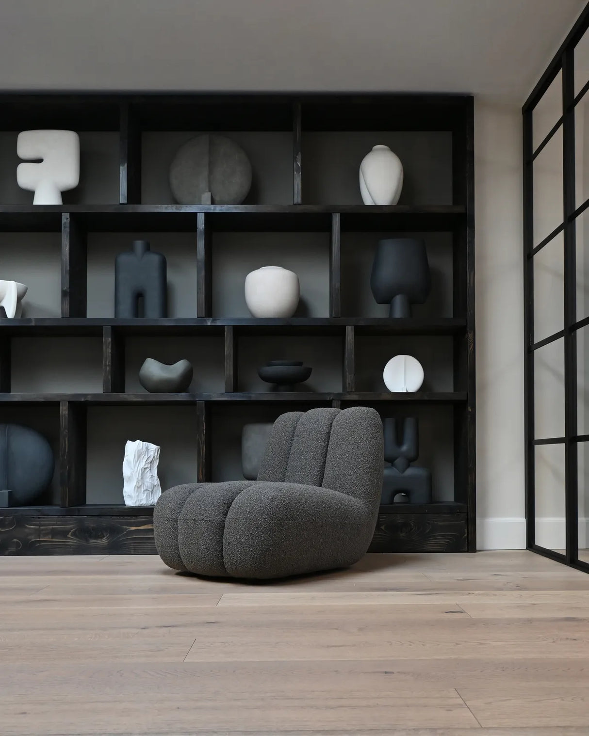 Sessel Toe aus Bouclé in Deep Taupe, 80x70x72 cm von 101 Copenhagen – Bild 8