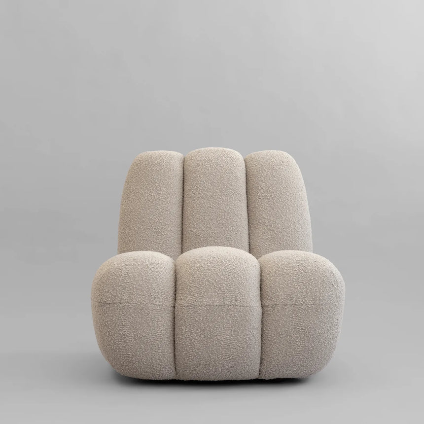 Sessel Toe aus Bouclé in Smoked Sand, 80×70×72 cm von 101 Copenhagen – Bild 1