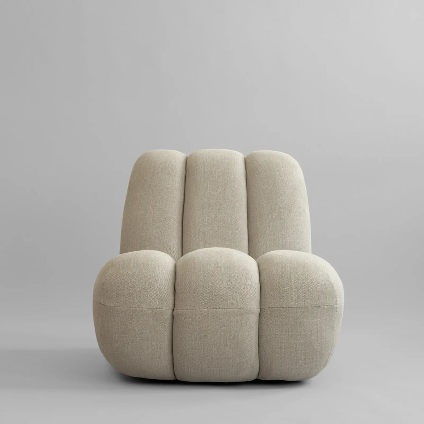 Sessel Toe aus Leinen in Sand, 80×70×72 cm von 101 Copenhagen – Bild 1