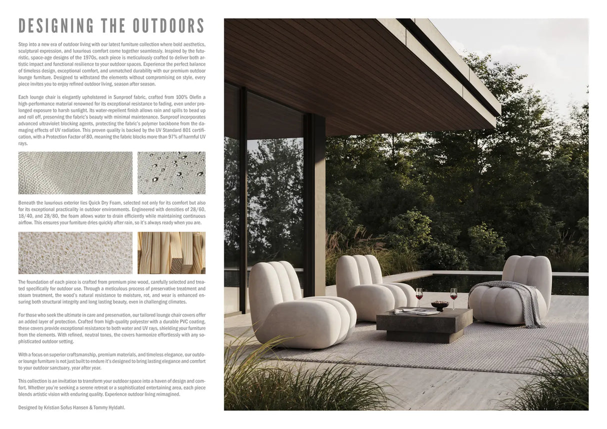 Sessel Toe aus Olefin, Sunproof in Warm Ash von 101 Copenhagen – Bild 8