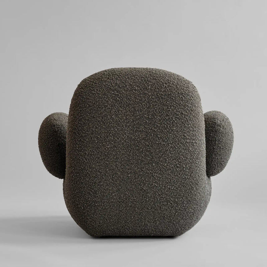 Sessel Toe mit Armlehnen, aus Bouclé in Deep Taupe, 100×94×80 cm von 101 Copenhagen – Bild 11