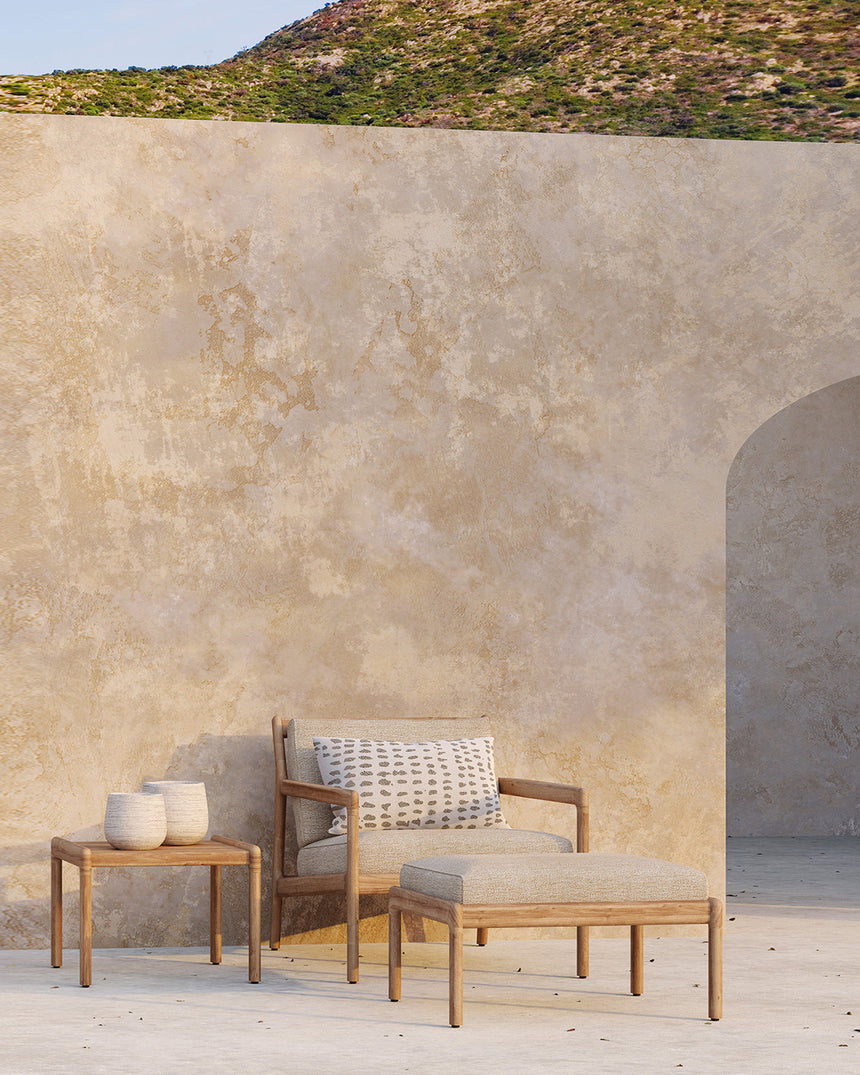 Jack Garten-Loungestuhl - Teak - Naturstoff - 76 x 90 x 74 cm - ZEN ZONE