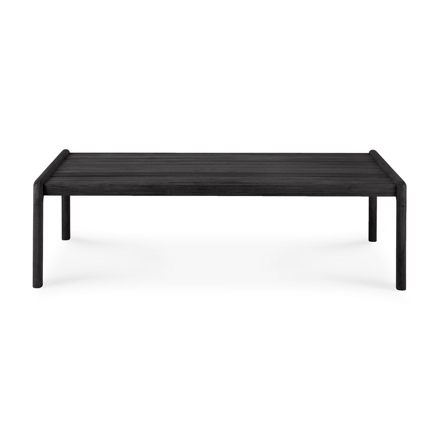 Jack Garten-Couchtisch - lackiertes Teak - schwarz - rechteckig - 120 x 65 x 35 cm - ZEN ZONE