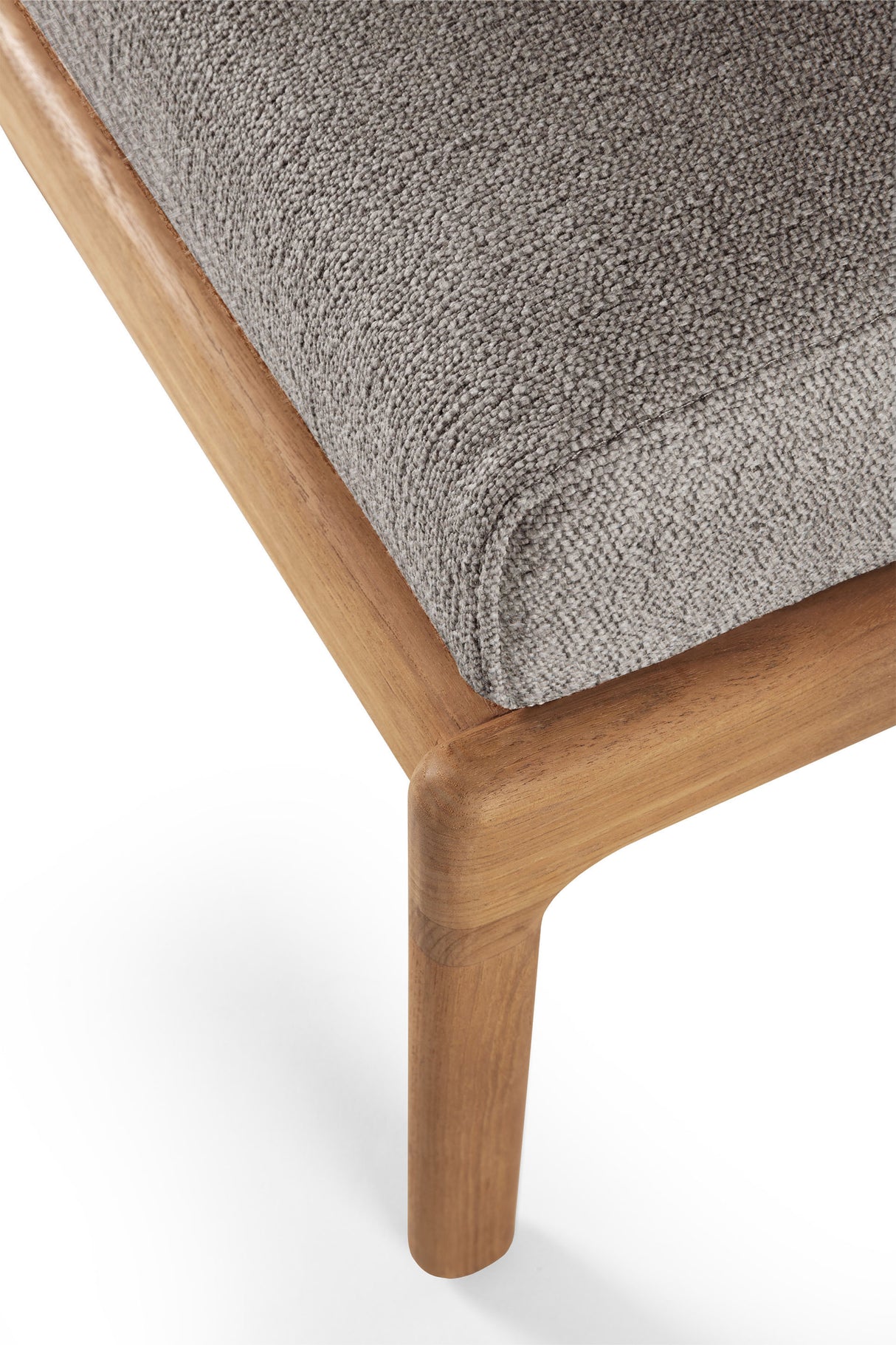 Jack Gartenhocker - Teak - Mocha Stoff - 71 x 54 x 41 cm - ZEN ZONE