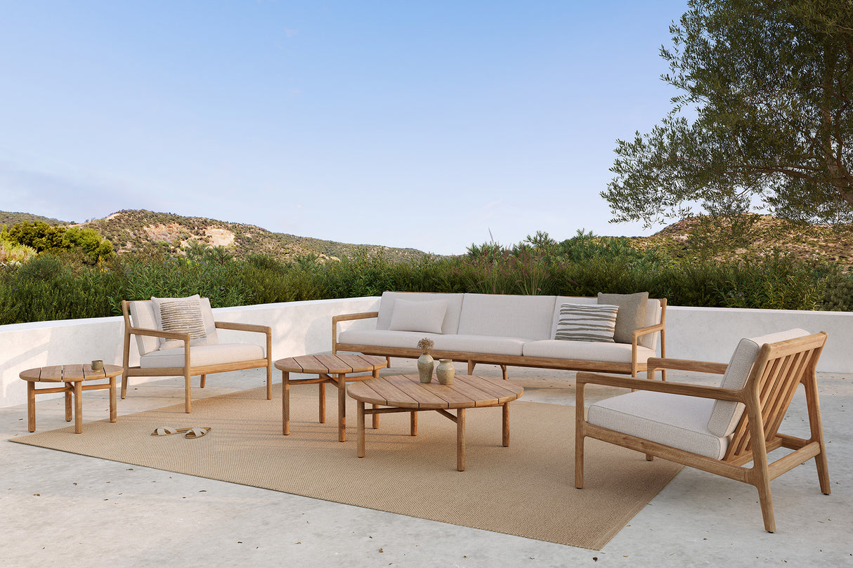 Quatro Garten-Couchtisch - Teak - rund - 95 x 95 x 35 cm - ZEN ZONE