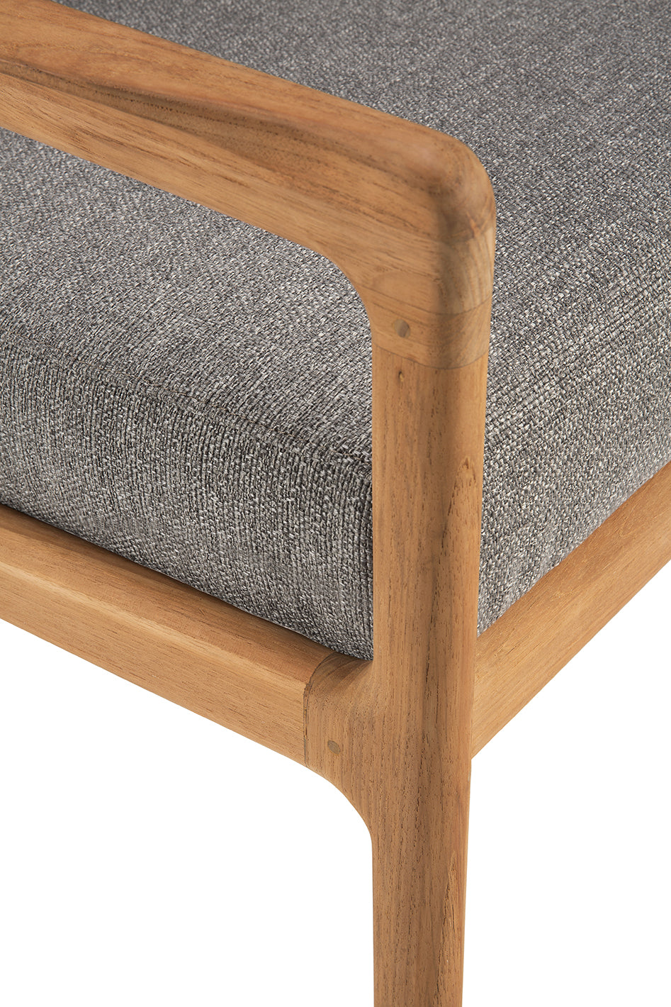 Jack Gartensofa - Teak - Mocha Stoff - 3+ Sitzer - 265 x 90 x 74 cm - ZEN ZONE