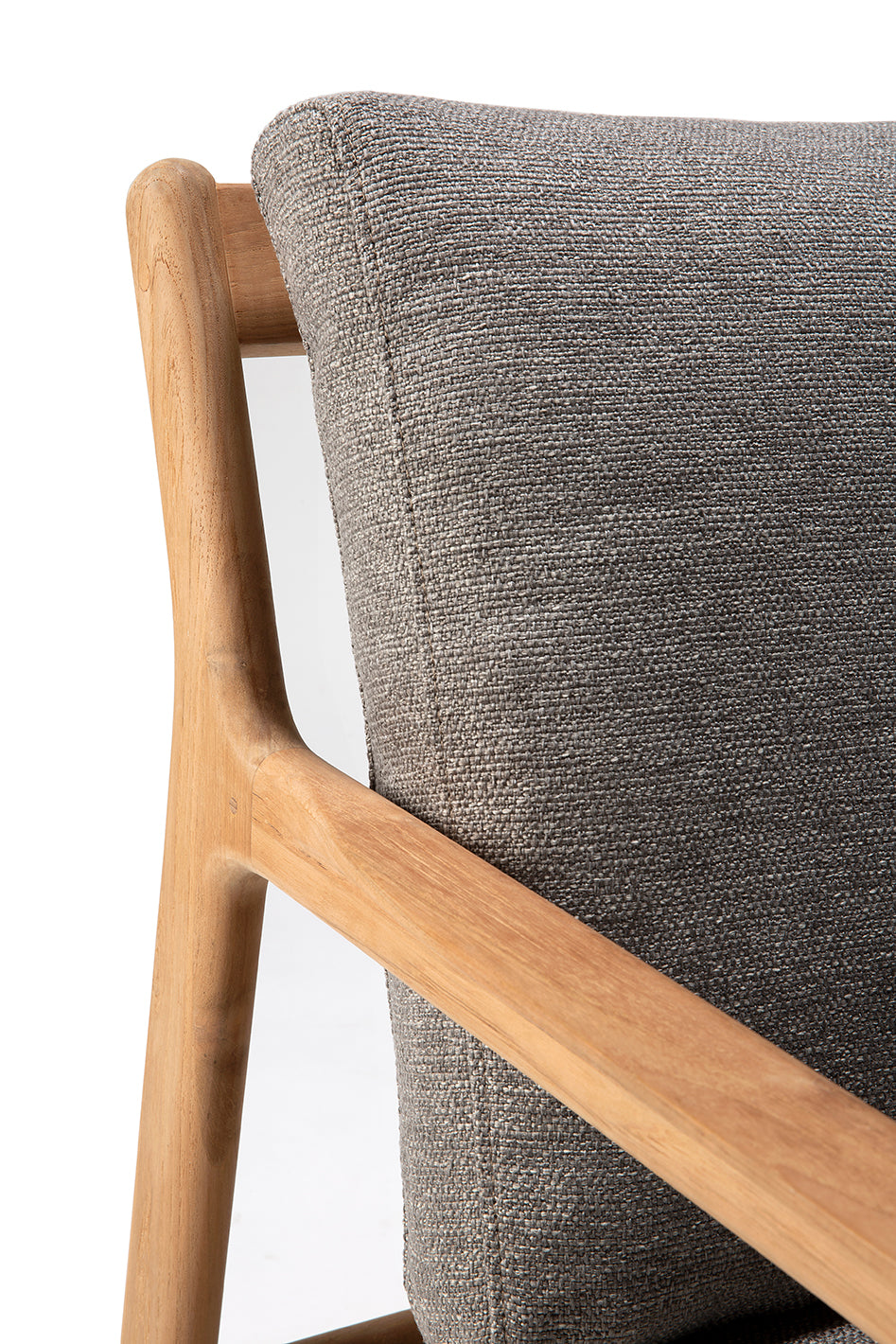 Jack Garten-Loungestuhl - Teak - Mocha Stoff - 76 x 90 x 74 cm - ZEN ZONE