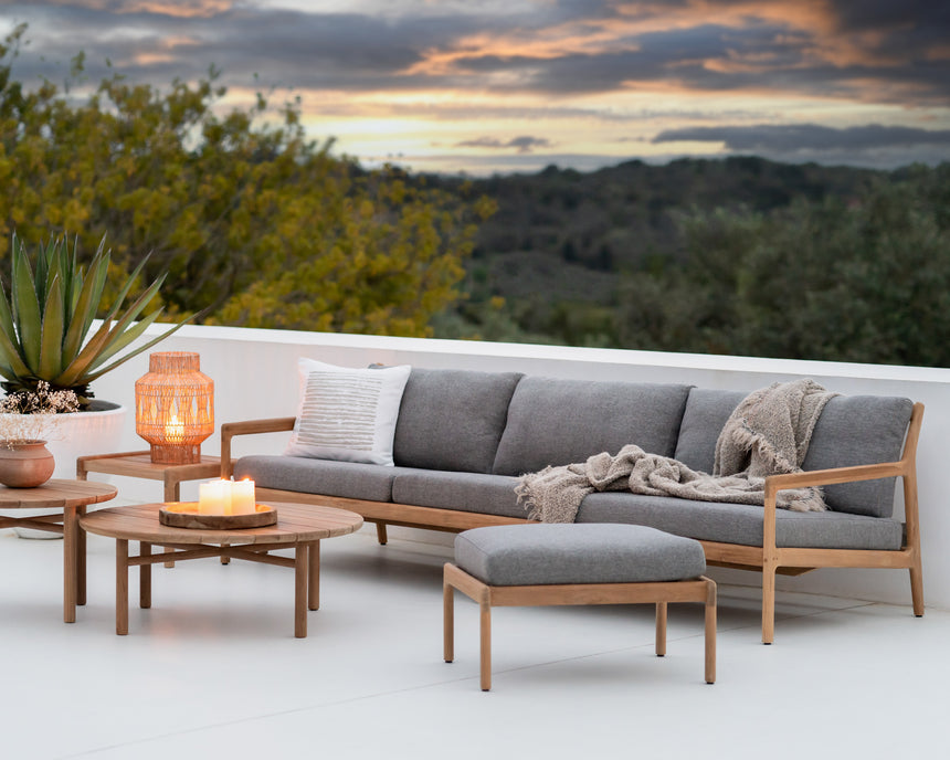 Quatro Garten-Couchtisch - Teak - rund - 68 x 68 x 42 cm - ZEN ZONE