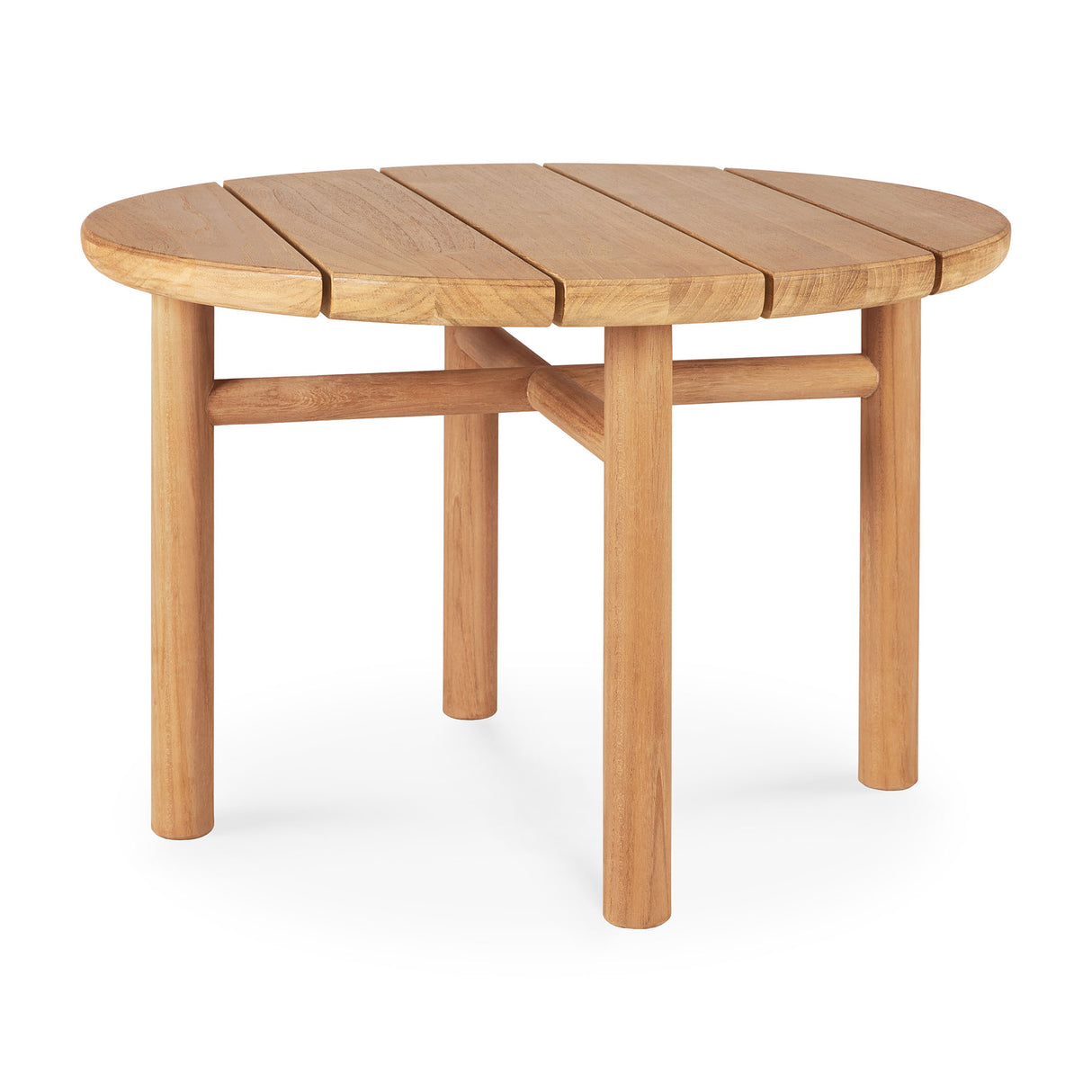 Quatro Garten-Couchtisch - Teak - rund - 68 x 68 x 42 cm - ZEN ZONE