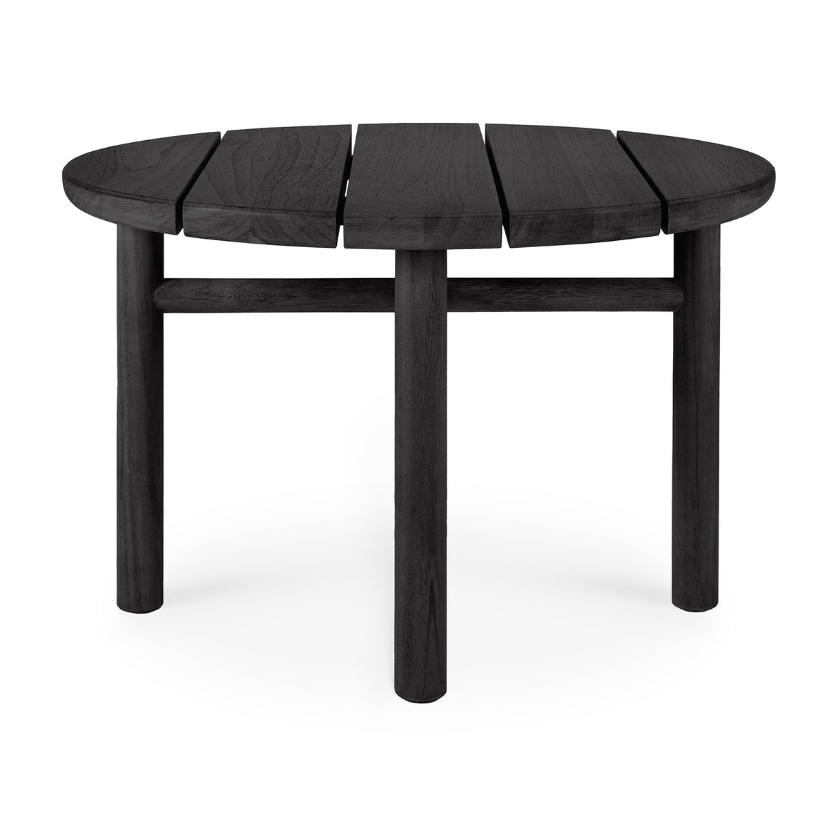 Quatro Garten-Couchtisch - lackiertes Teak - schwarz - rund - 68 x 68 x 42 cm - ZEN ZONE