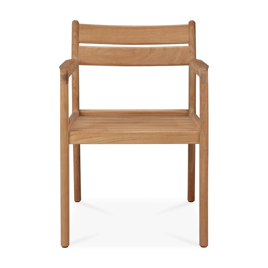 Jack Gartenstuhlgestell - Teak - mit Armlehnen - 56 x 60 x 81 cm - ZEN ZONE Furniture