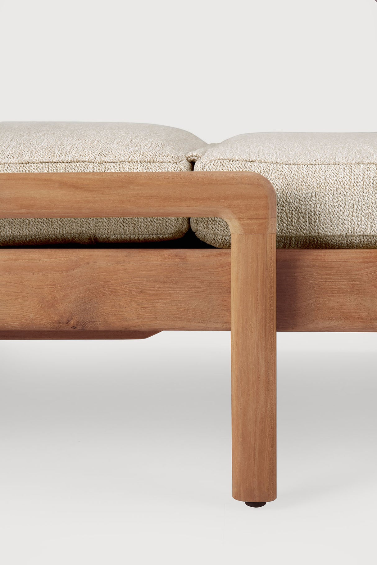 Jack Gartenliege verstellbar - Teak - Naturstoff - 216 x 84 x 34 cm - ZEN ZONE Furniture