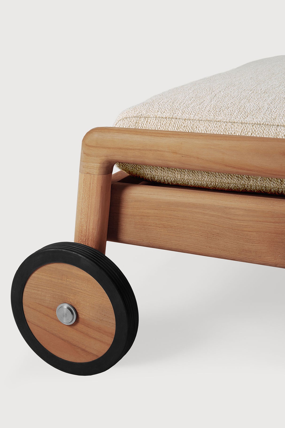 Jack Gartenliege verstellbar - Teak - Naturstoff - 216 x 84 x 34 cm - ZEN ZONE Furniture