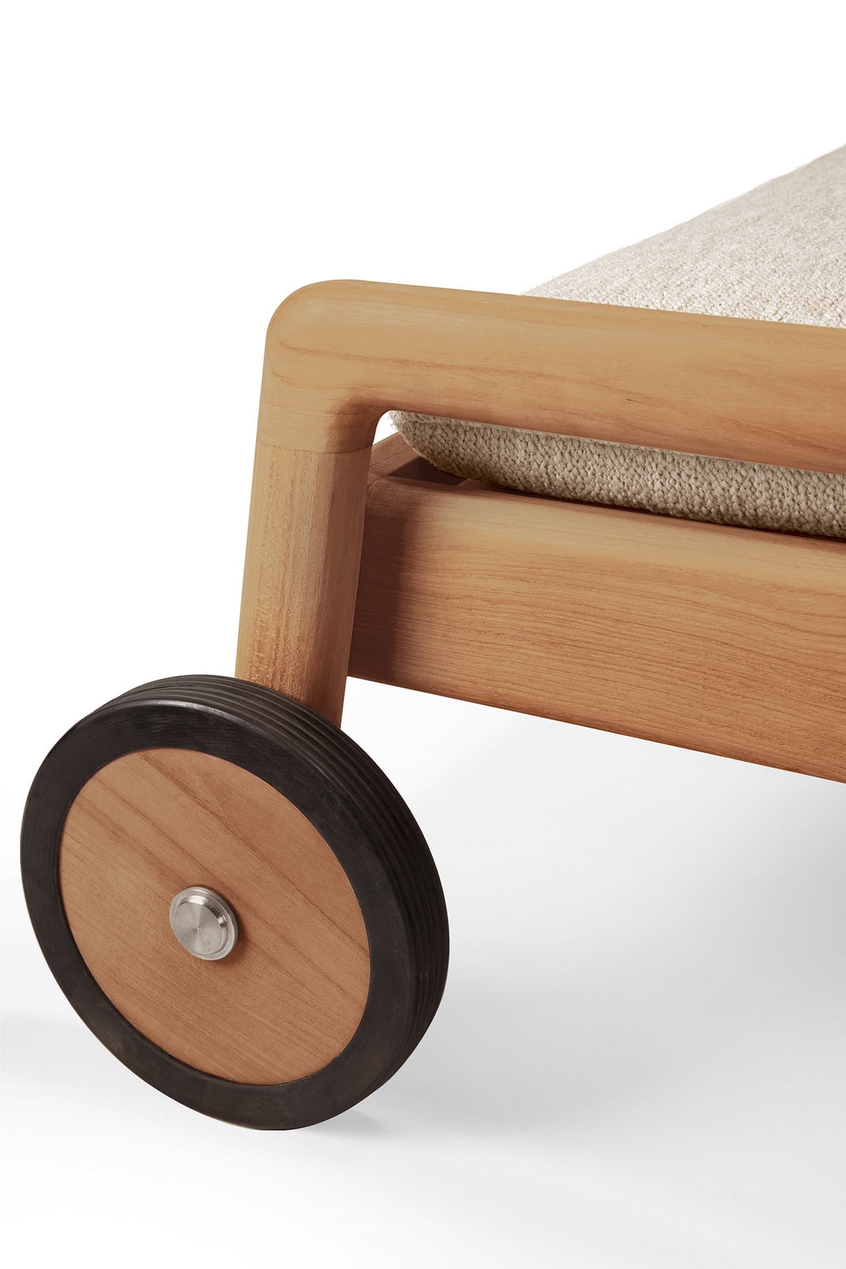 Jack Gartenliege verstellbar - Teak - Naturstoff - dünnes Kissen - 216 x 84 x 34 cm - ZEN ZONE Furniture