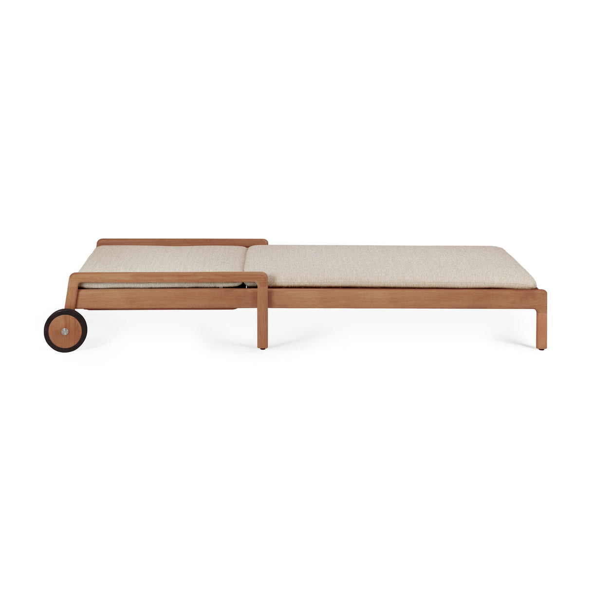 Jack Gartenliege verstellbar - Teak - Naturstoff - dünnes Kissen - 216 x 84 x 34 cm - ZEN ZONE Furniture