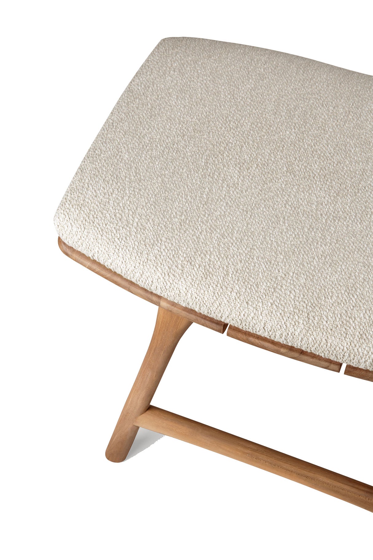 Osso Gartenhocker - Teak - Naturstoff - 50 x 33 x 51 cm - ZEN ZONE Furniture