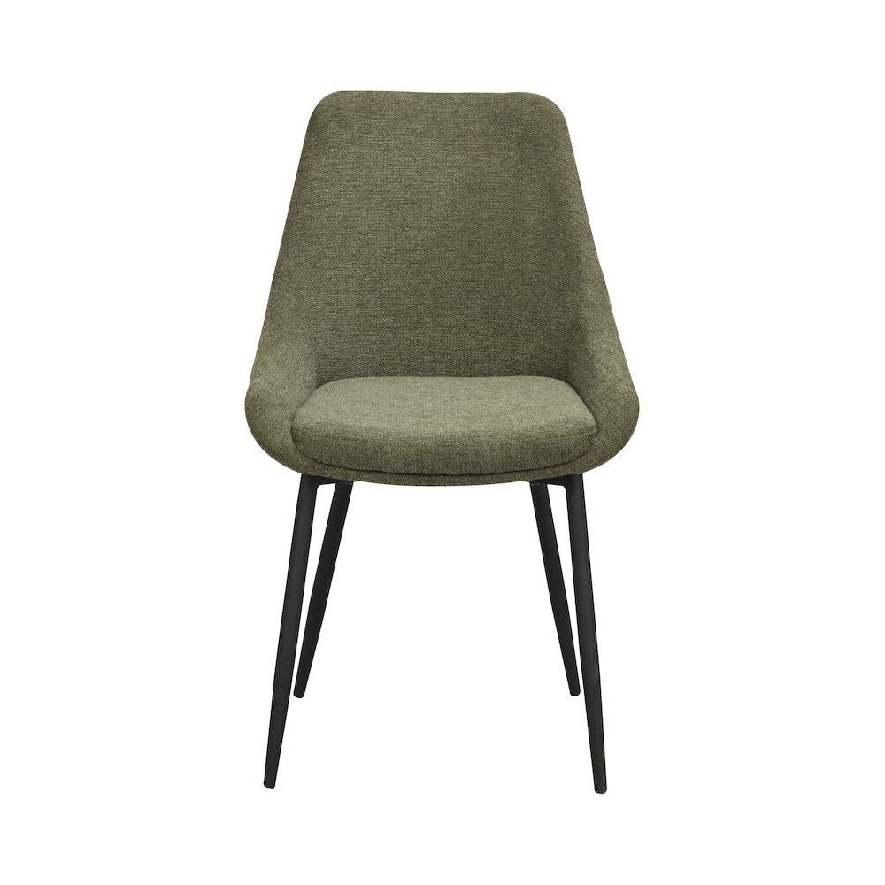 SIERRA Esszimmerstuhl Grün/Schwarz 49x55x85cm - ZEN ZONE