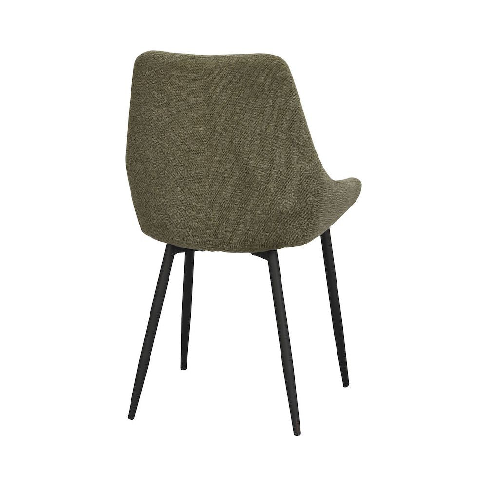 SIERRA Esszimmerstuhl Grün/Schwarz 49x55x85cm - ZEN ZONE