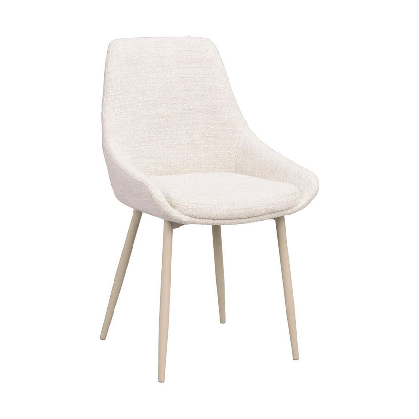 SIERRA Essstuhl Hellbeige/Beige 49x55x85cm - ZEN ZONE Furniture
