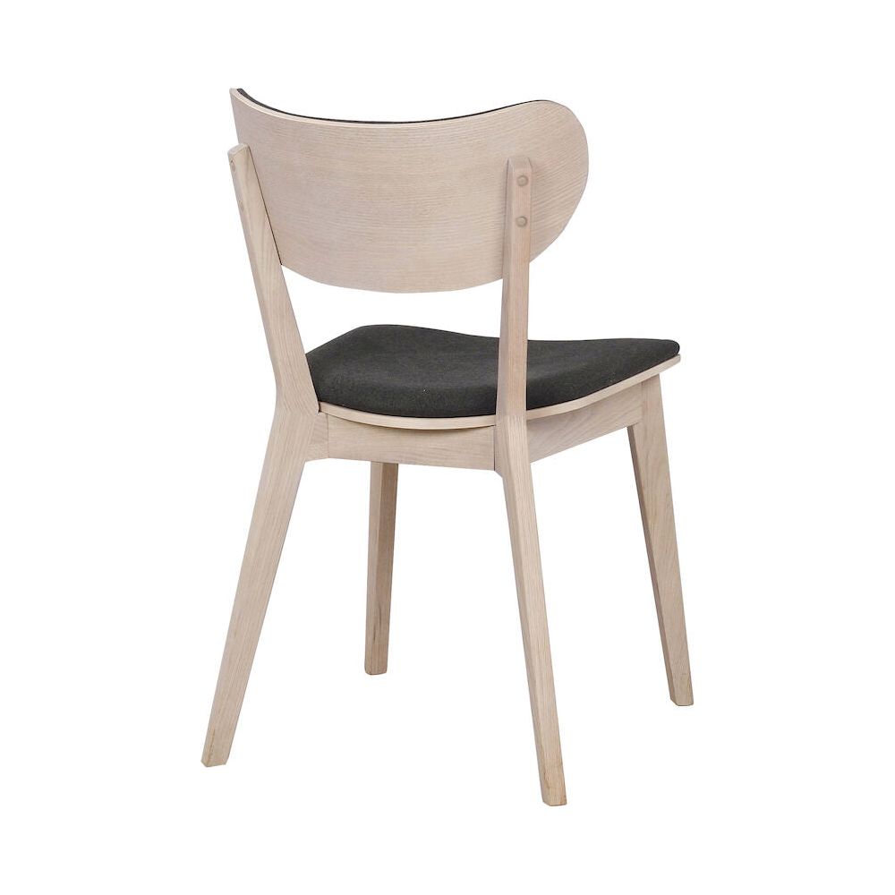 KATO Esszimmerstuhl Weiß pigmentiert/dunkelgrau 46x56x83cm - ZEN ZONE