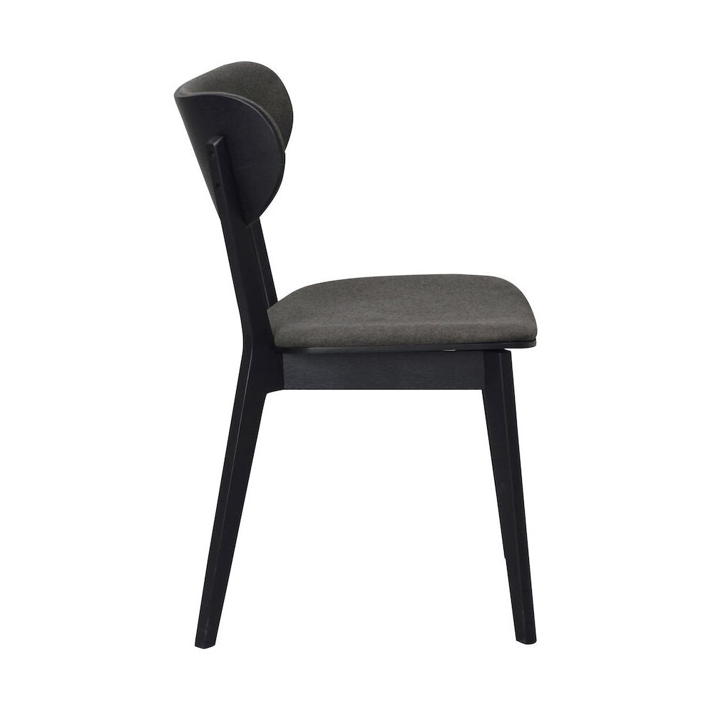 KATO Esszimmerstuhl Schwarz/Grau 46x56x83cm - ZEN ZONE