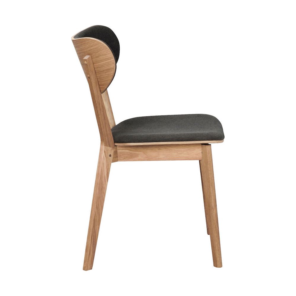 KATO Esszimmerstuhl Eiche/dunkelgrau 46x56x83cm - ZEN ZONE