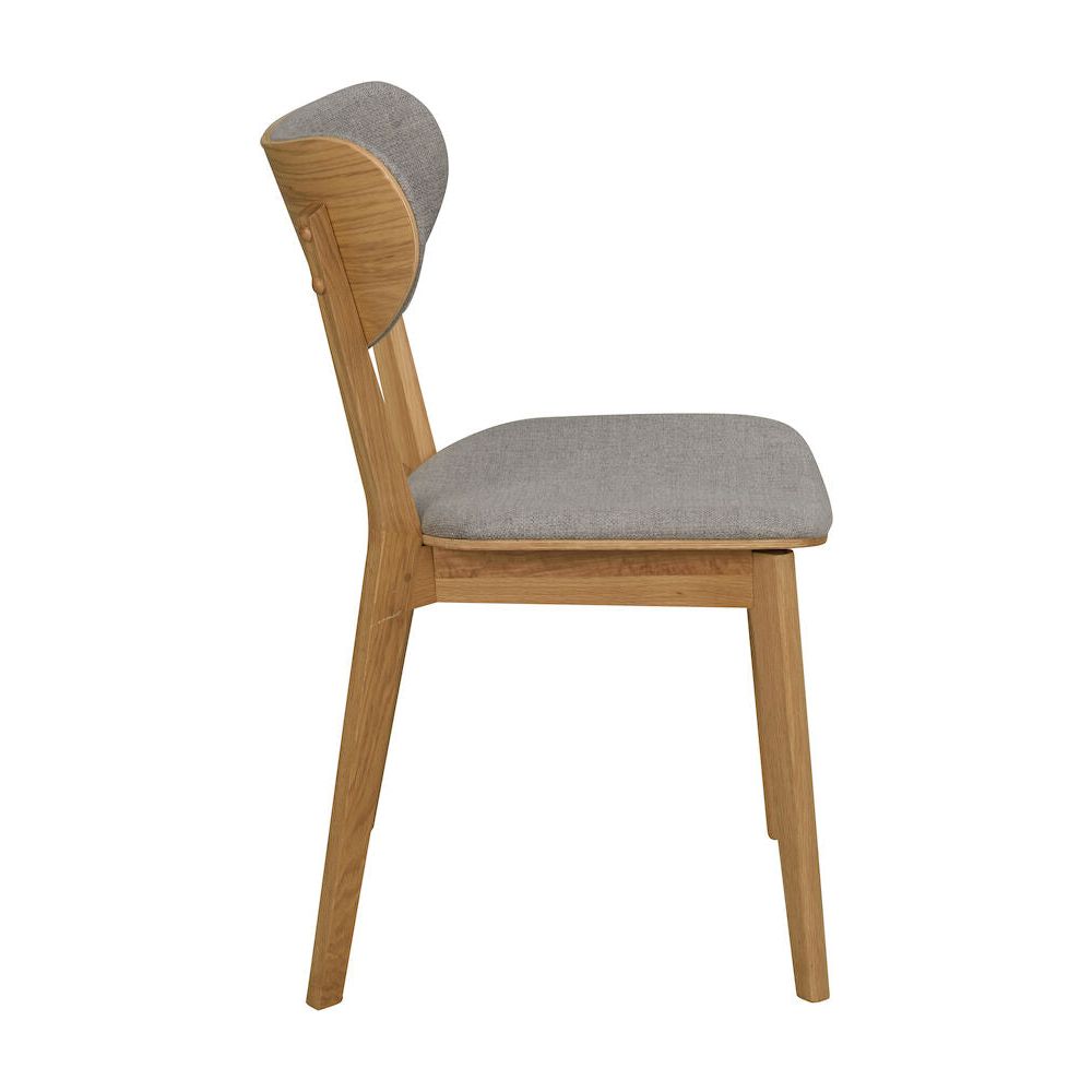 KATO Esszimmerstuhl Eiche/hellgrau 46x56x83cm - ZEN ZONE