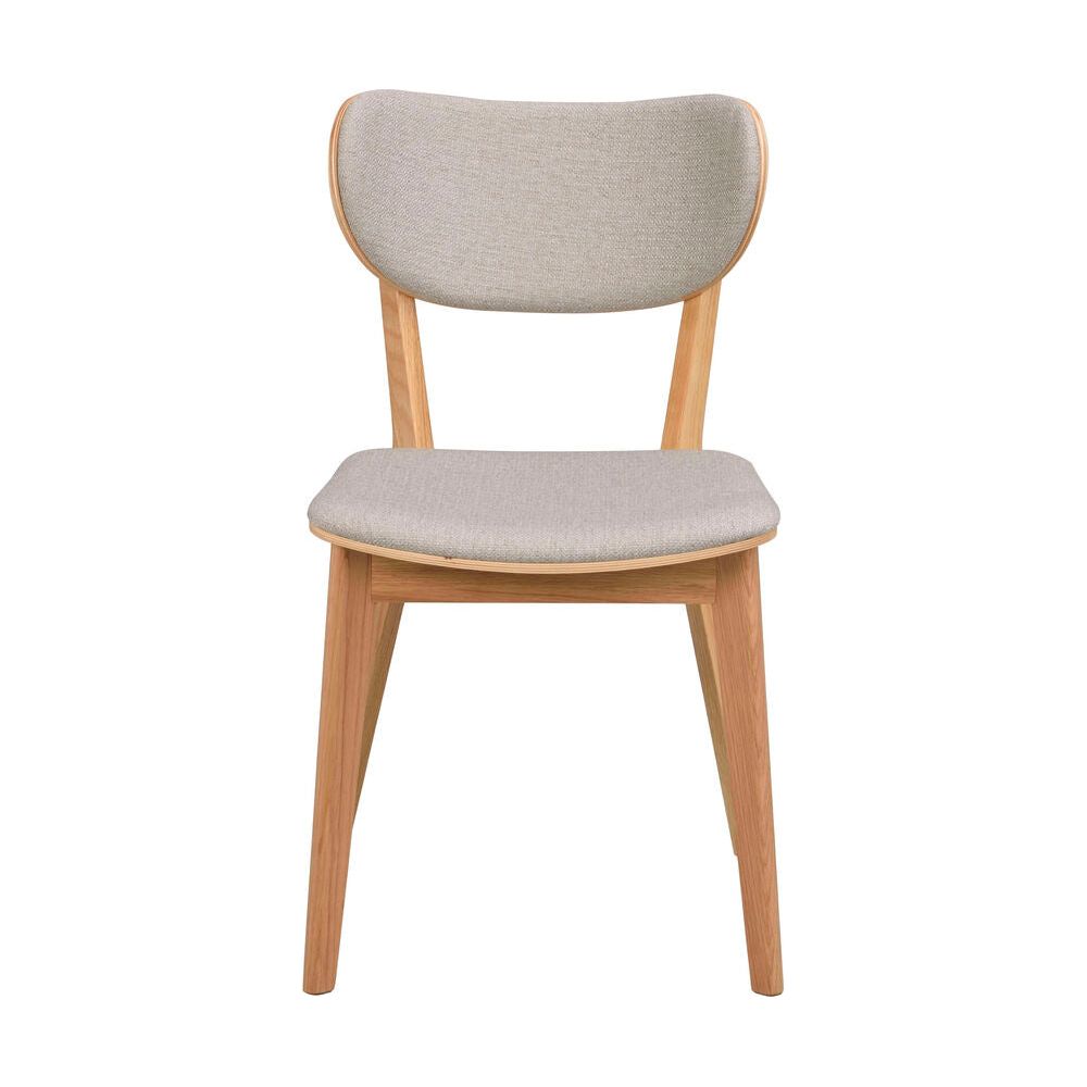 KATO Essstuhl Eiche/Graubeige 46x56x83cm - ZEN ZONE Furniture