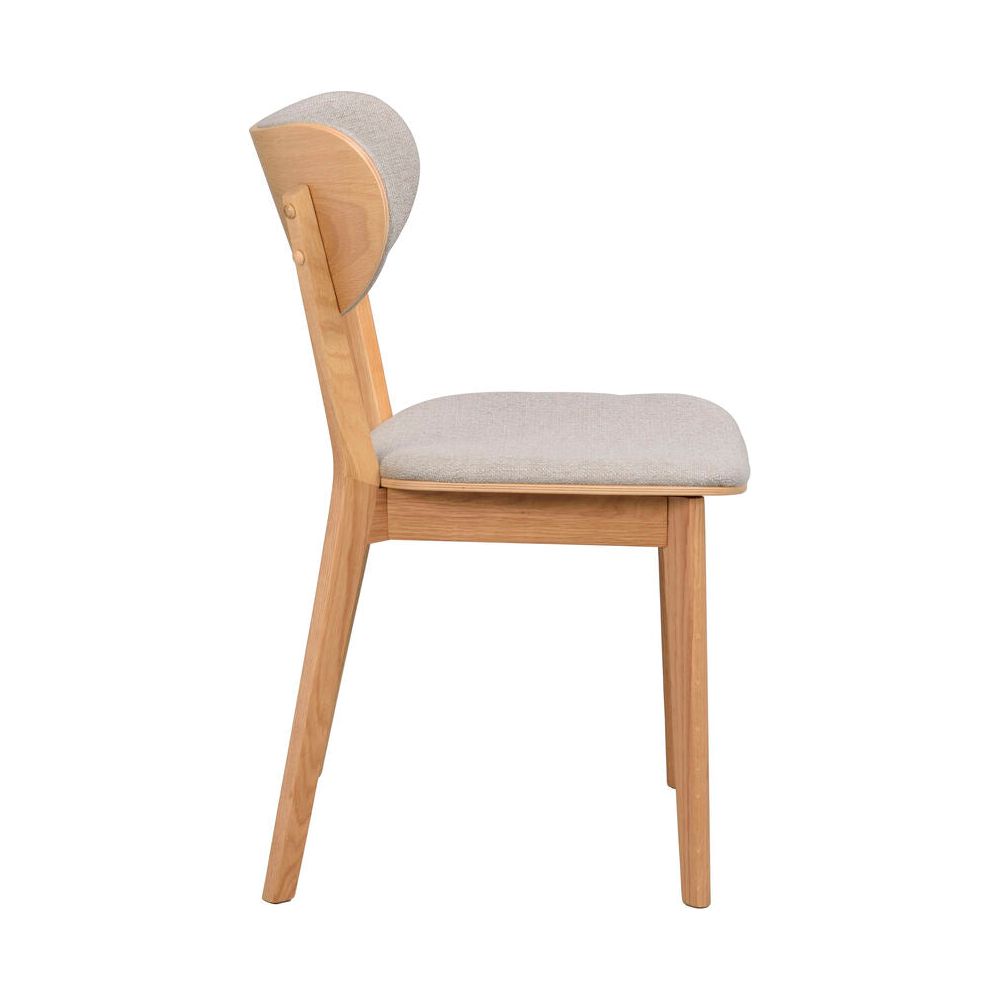 KATO Essstuhl Eiche/Graubeige 46x56x83cm - ZEN ZONE Furniture