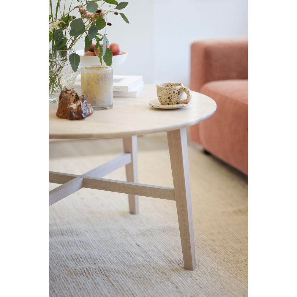FILIPPA Couchtisch Weiß pigmentiert 90x90x52cm - ZEN ZONE