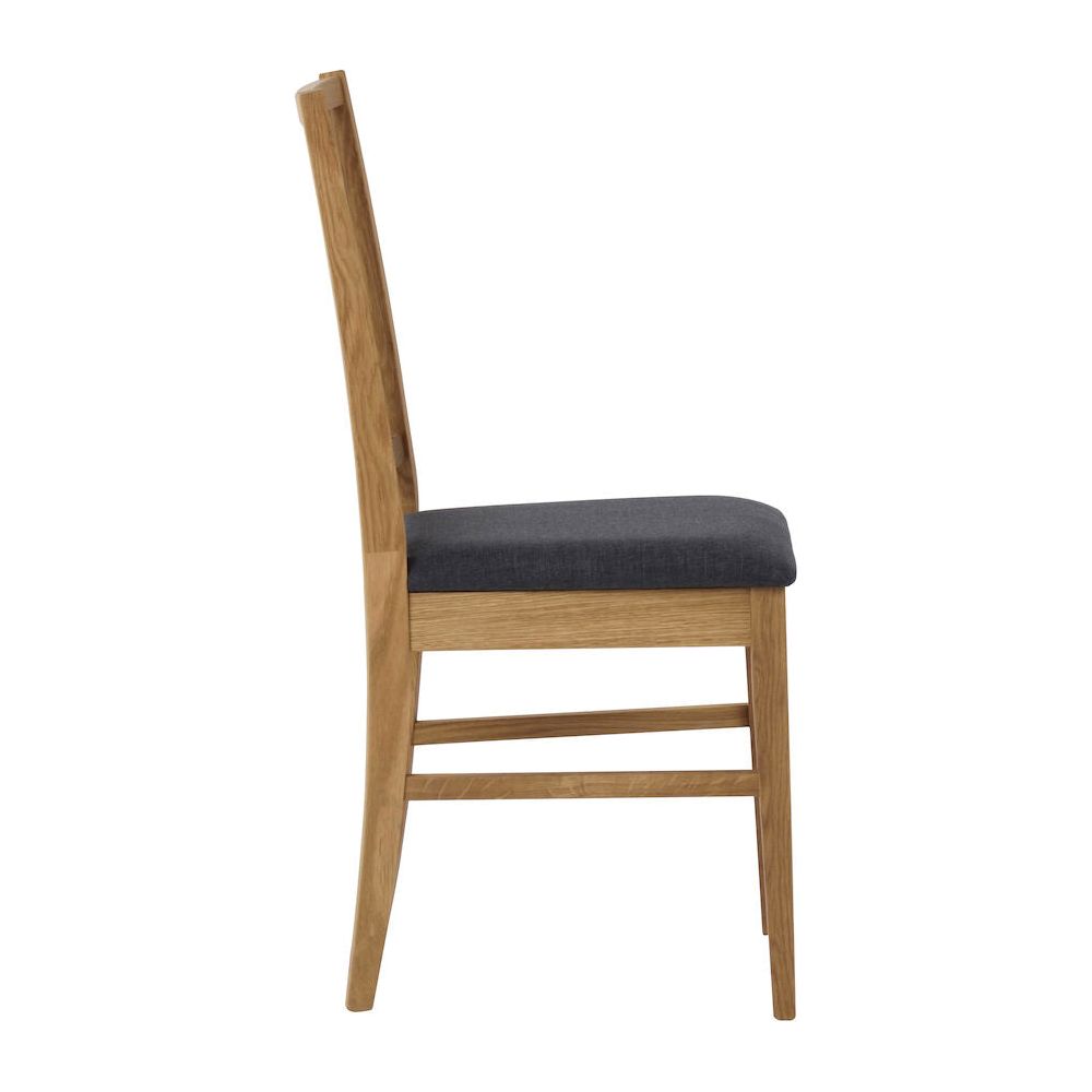 FILIPPA Esszimmerstuhl Eiche/Grau 44x51x92cm - ZEN ZONE