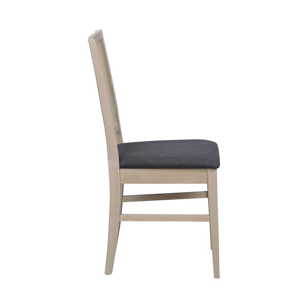 FILIPPA Esszimmerstuhl Weiß pigmentiert/Grau 44x51x92cm - ZEN ZONE