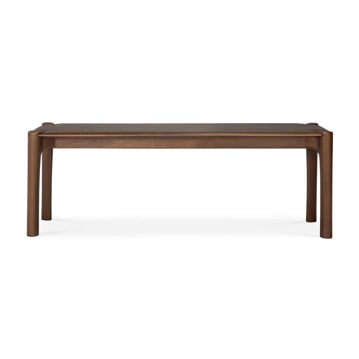 PI Sitzbank - lackiertes Teak - braun - 126 x 35 x 46 cm - ZEN ZONE Furniture