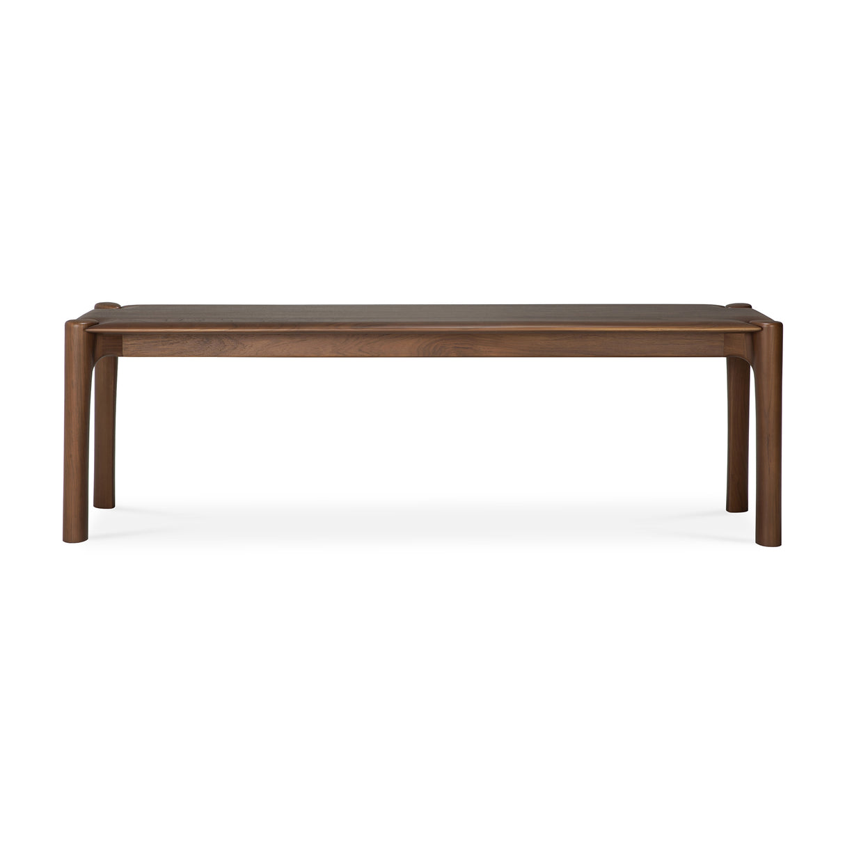 PI Sitzbank - lackiertes Teak - braun - 146 x 35 x 46 cm - ZEN ZONE Furniture