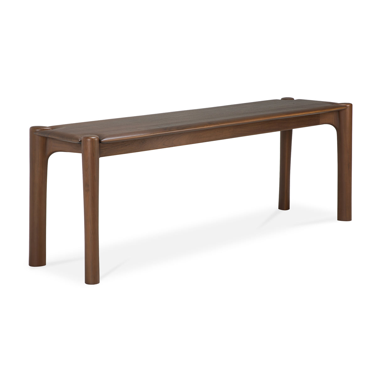 PI Sitzbank - lackiertes Teak - braun - 146 x 35 x 46 cm - ZEN ZONE Furniture