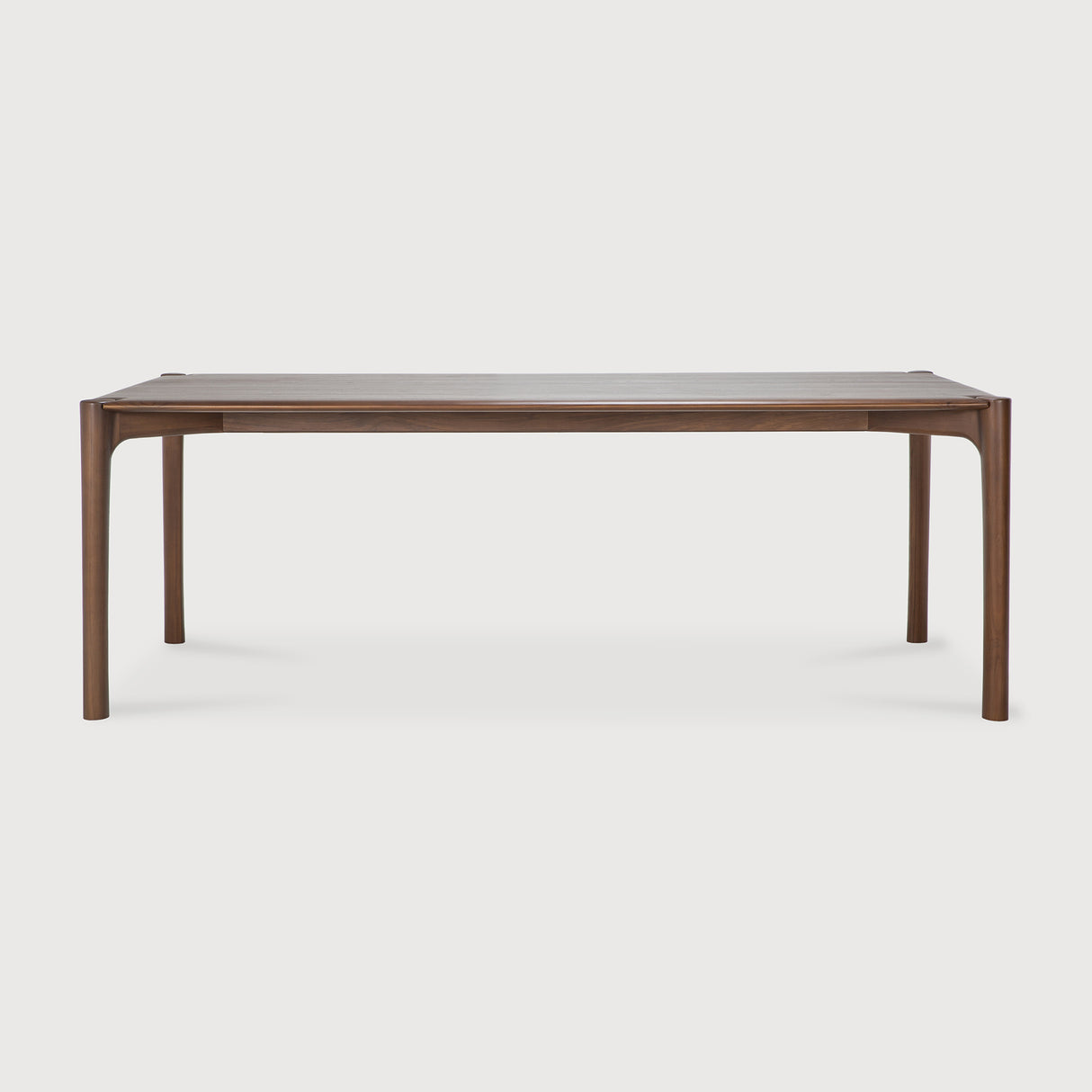 PI Esstisch - lackiertes Teak - braun - rechteckig - 220 x 95 x 76 cm - ZEN ZONE Furniture