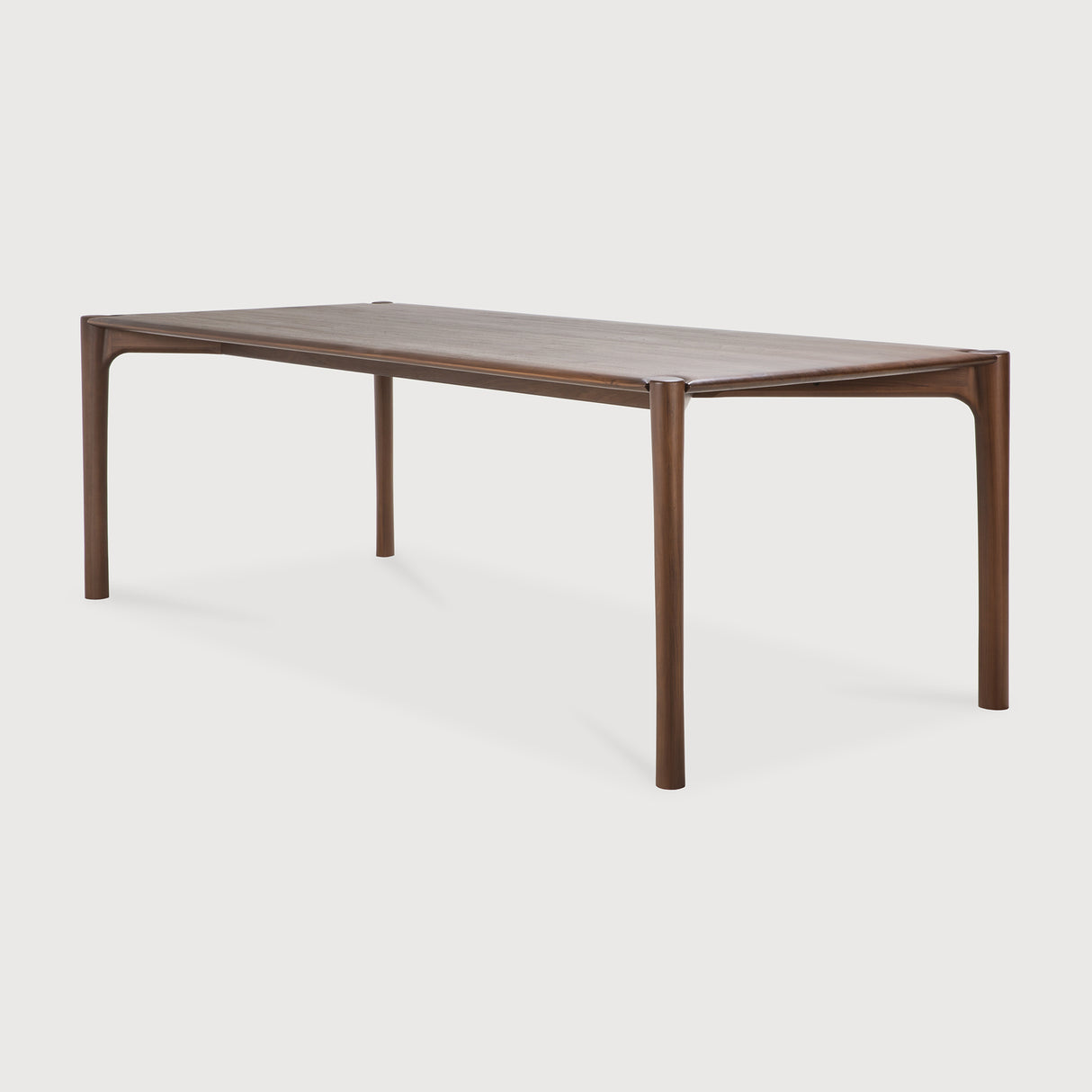 PI Esstisch - lackiertes Teak - braun - rechteckig - 240 x 100 x 76 cm - ZEN ZONE Furniture