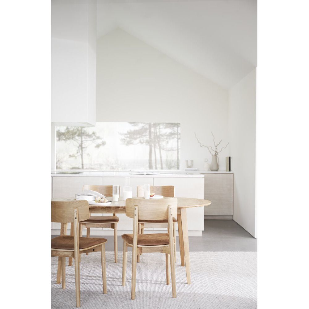 WOLCOTT Esszimmerstuhl Eiche/braun 45x49x84cm - ZEN ZONE