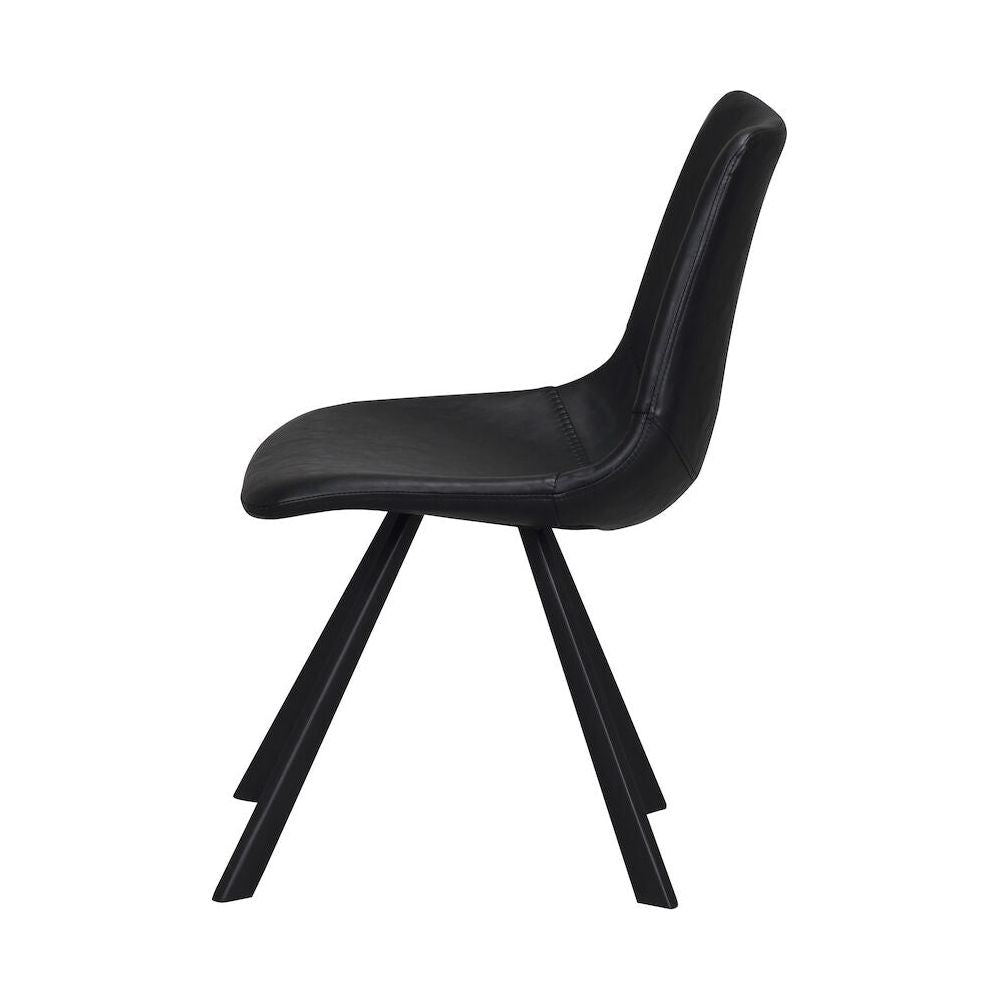 AUBURN Esszimmerstuhl Schwarz 46x60x83cm - ZEN ZONE